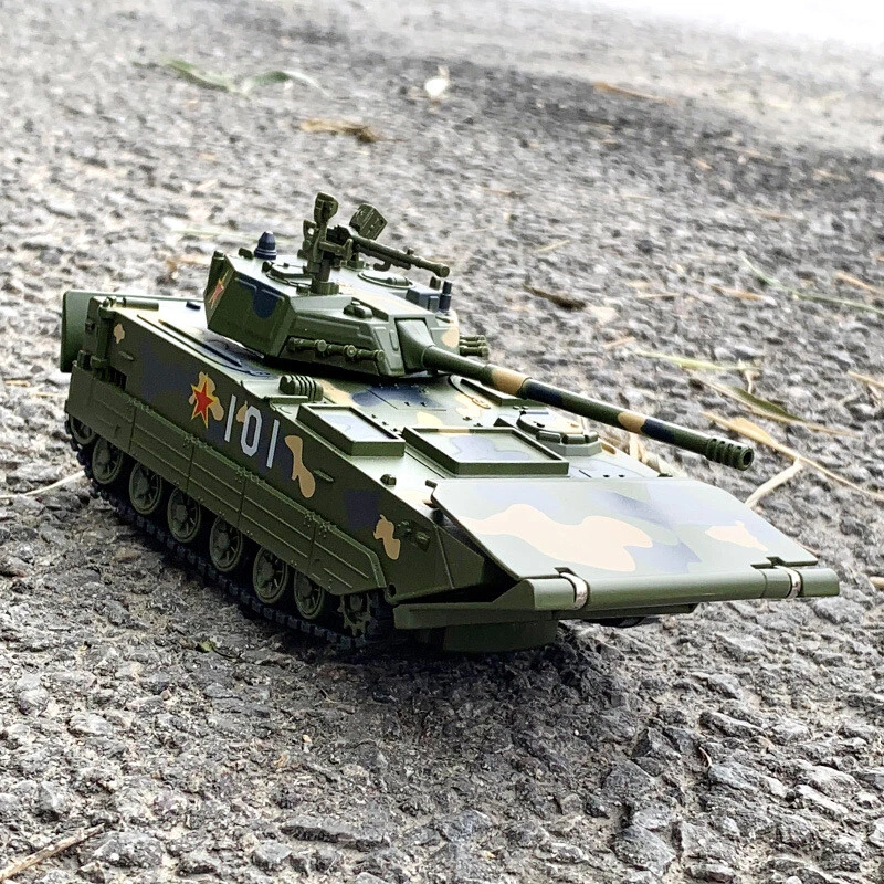 1/32 alloy amphibious tank model toy armored vehicle simulation metal car cannon - Image 3 of 4