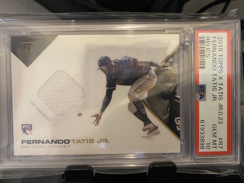 2019 Topps X Tatis Jr 0.23 Fernando Tatis Jr Relics PSA 10 R7 - Picture 1 of 2