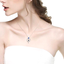 I Love You Necklace 100 Languages Blue Sapphire Mom Wife Sterling Silver Jewelry Specjalna cena krajowa