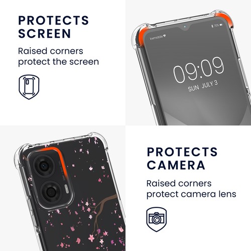 Cover in silicone per Motorola Moto G24 E14 G04 G04s con Cordino Tracolla - Photo 3/8