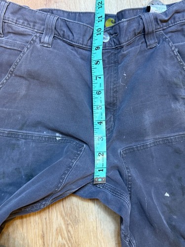 Carhartt Mens Relaxed Fit Cargo Work Pants Size 32x30 In Dark Gray Cotton Canvas - Picture 6 of 7