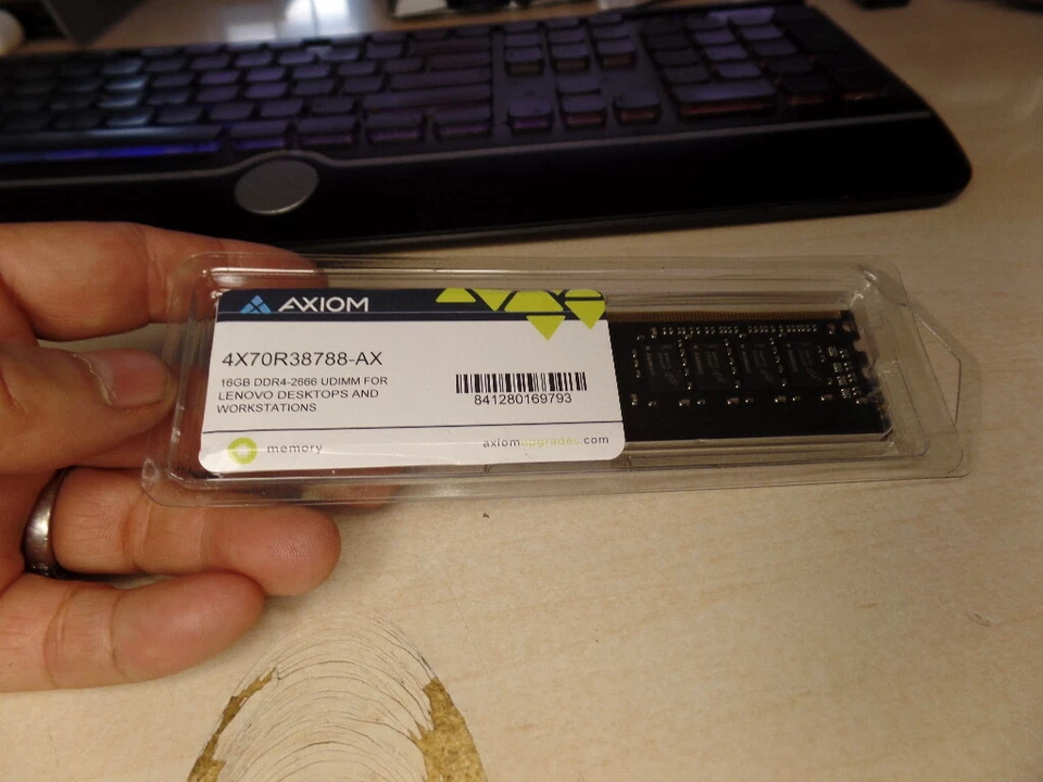 New Axiom 16GB DDR4 2666MHz PC4-21300 UDIMM Memory – Lenovo 4X70R38788 Genuine R - Image 4 of 4