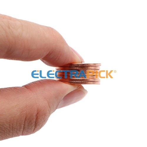 300Pcs Copper Flat Washers Assortment Kit, Metric Copper Sealing Washers M5-M20 - Picture 9 of 14