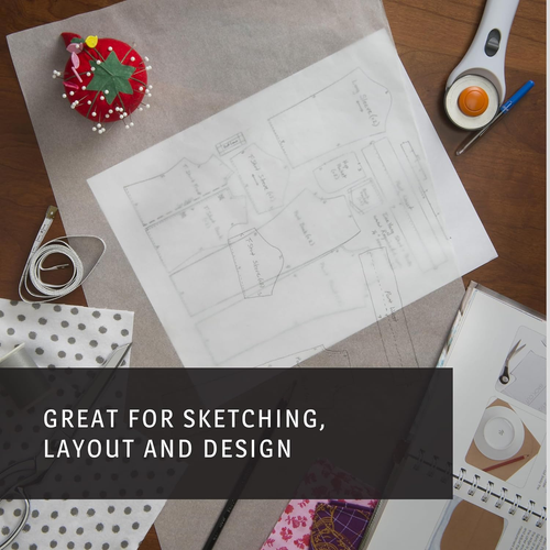 Sketching & Tracing Paper Roll, White, 36 Inches X 50 Yards - for Drawing, Trace - Picture 5 of 9