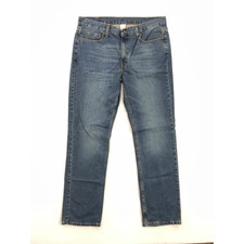 Faded Glory Womens Straight Leg Jeans Blue Pockets Medium Wash Cotton Denim 36