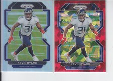 2 - 2021 Prizm KEVIN BYARD Silver + Red Cracked Ice Titans #8