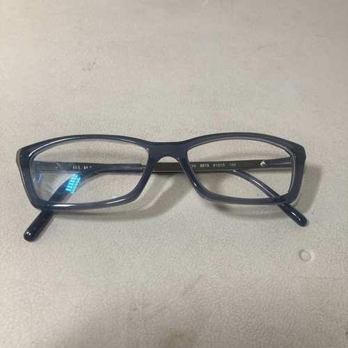 Burberry Eyeglass Frames Women’s Rectangular B 2129 3013 Gray Transparent Blue