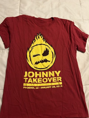 Rare NXT WWE Johnny Gargano Takeover Phoenix Shirt Medium 1/26/2019 Wrestling - Picture 1 of 3