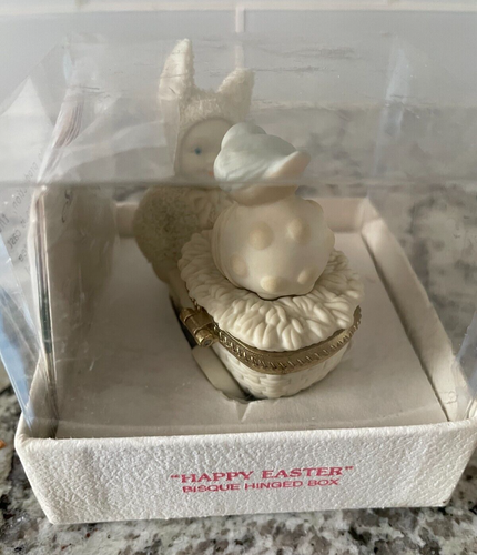 Department 56 Snowbunnies Happy Easter Bisque Hinged Box - Picture 4 of 5