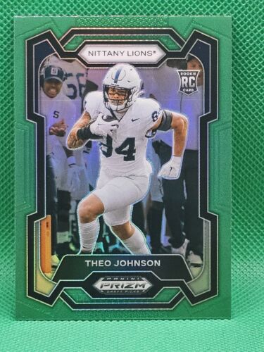 2024 Prizm Draft Picks Theo Johnson Rc Green Base #150