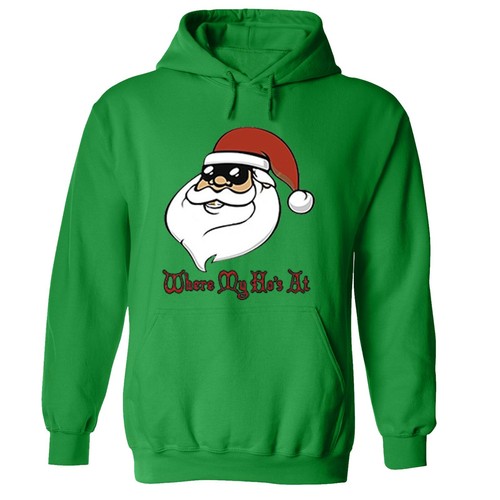 Wo ist mein Ho? Hässlicher Weihnachtspullover Santa Ho lustig Party Herren Damen Hoodie