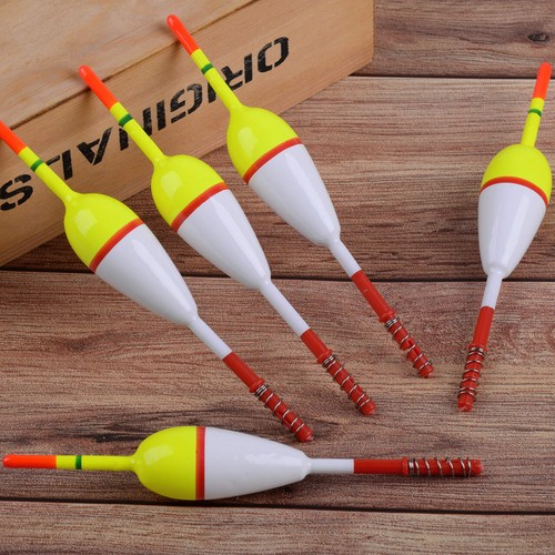 SILANON Wood Slip Bobbers Fishing Floats and Bobbers Spring Oval Stick Slip Floa - Picture 2 of 7