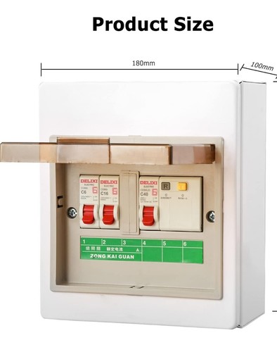 Jadeshay Consumer Unit 2 Way Garage Caravan Circuit Breaker 0A 30mA RCD 2MCB... - Picture 3 of 8
