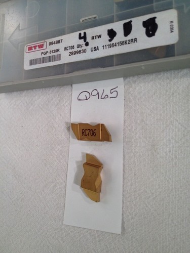 4 NEW RTW NGP 3125R TOP NOTCH CARBIDE INSERTS. GRADE RC706. {Q965} - Picture 1 of 2