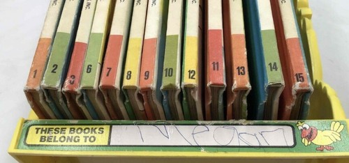 Vintage The Sesame Street Library Book Set 1-3 & 6-15 w/ Big Bird Holder 1979 - Picture 5 of 9