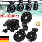 50 Stück Kunststoff-Clip für Schutztuch Verriegelungsgriff für Sonnenschutznetze