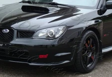 For 06-07 Subaru Impreza WRX STi Painted Black Fog Light Lamp Bumper Bezel Cover