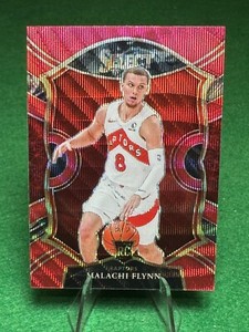 2020-21 Panini Select Red Wave Prizm #89 Malachi Flynn RC Toronto Raptors
