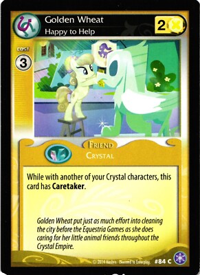 My Little Pony CCG Golden Wheat Happy to Help Common Card