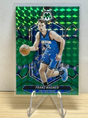 2023-24 Mosaic Franz Wagner Green Mosaic Prizm #184 Orlando Magic