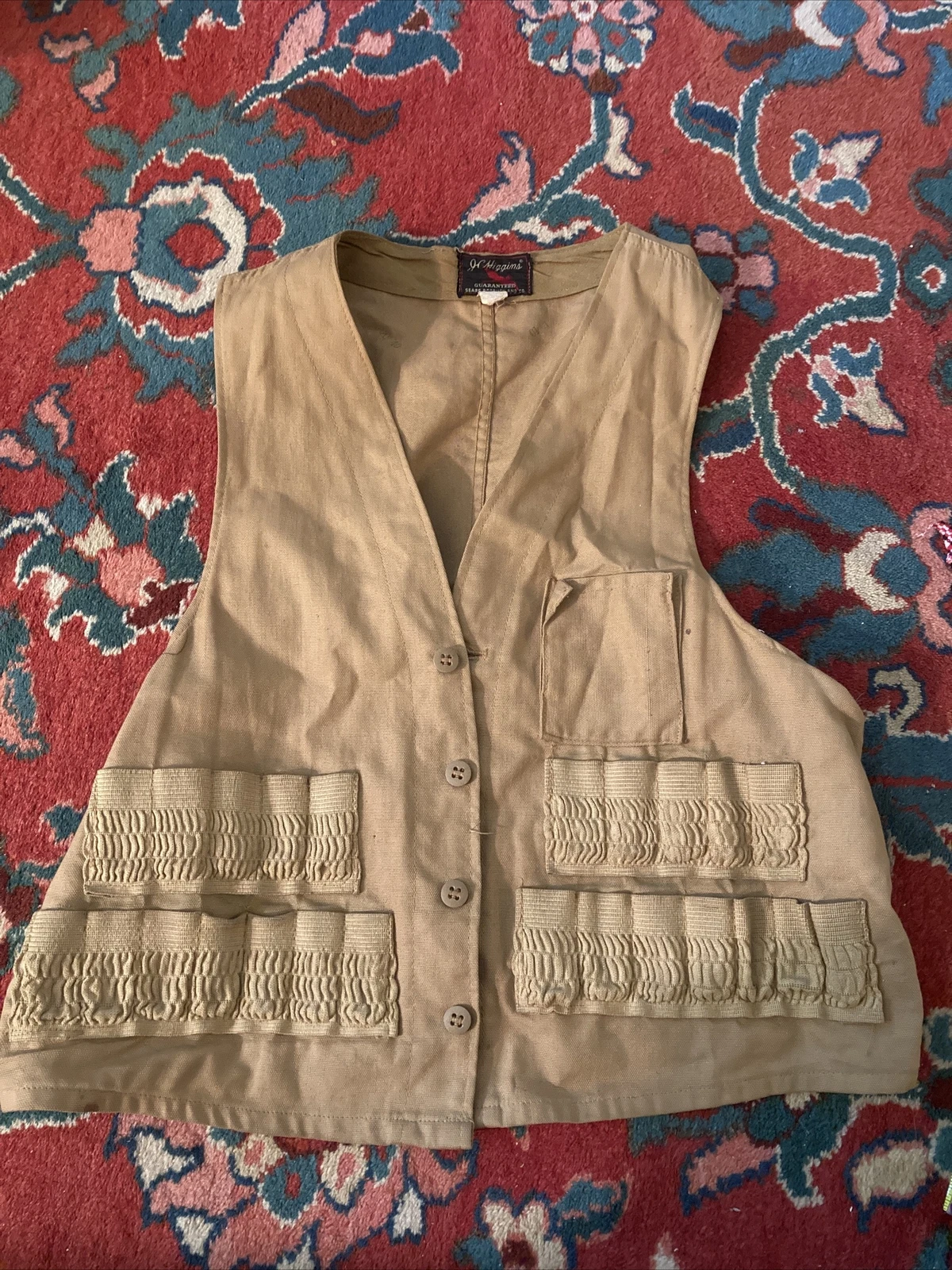 Vintage J. C. Higgins Sears Hunting Fishing Shooting Work Outdoor Camping Vest