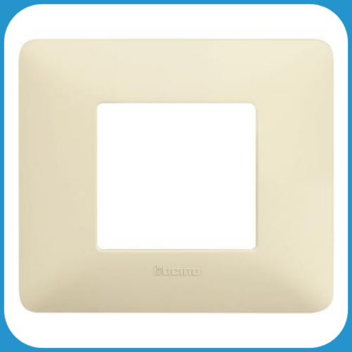 PLACCA MATIX 2 POSTI COLORE BIANCO AM4802BBN/ COLORE AVORIO AM4802BAV ORIGINALE - Imagen 2 de 4