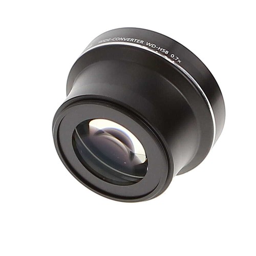 Convertisseur large Canon WD-H58 pour HF S10, HF S100 avec casquettes, étui - Photo 4/5