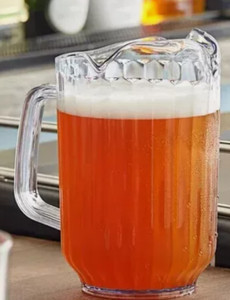 USED Thunder Group PLWP064CL 64 oz Clear Polycarbonate 3 Spout Water Pitcher (BR