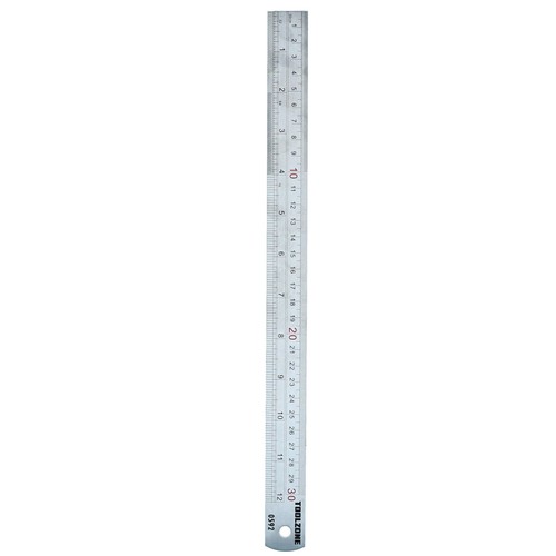 Stainless Steel Ruler 12" 30cm Measuring Drawing Professional TE139 - Picture 5 of 6