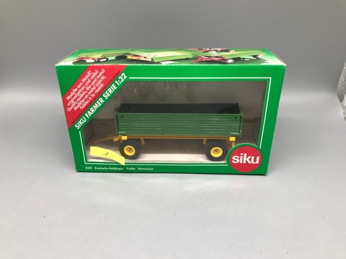 Anhänger 1:32 Siku 2551 Zweiachs Anhänger #1 Farmer Serie mit OVP - Bild 8 von 8