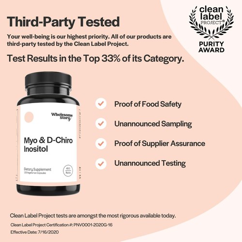 Myo-Inositol & D-Chiro Inositol Blend Capsule Hormonal Balance & Healthy Ovarian - Picture 5 of 8