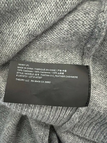 $265 NWT Theory Fantina S C Crew Neck Husky Sweater sz P   - Picture 6 of 7