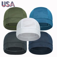 Summer Cooling Skull Cap Moisture Sweat Wicking Helmet Liner Men Women Dome Cap