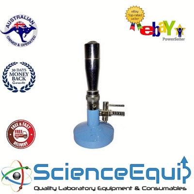 Bunsen Burner LARGEST MEKER LPG GAS with Stopcock/Valve, High temperature 25mm