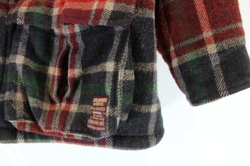 VTG Men's Abercrombie & Fitch Flannel Jacket Quilted Lining Plaid Wool Rugged XL - Picture 5 of 6