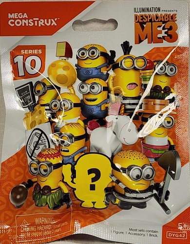 Mega Construx Despicable Me Series 10 Blind Bag Mini Figure NEW Toys - Picture 1 of 3