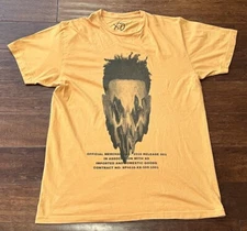 XO The Weekend Orange Mens Large Melt Face 2018 Merch Release Concert Tour Shirt
