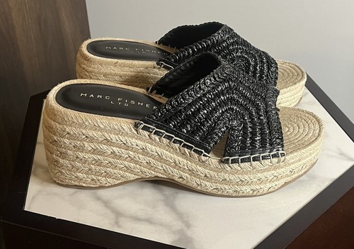 Marc Fisher Damen Zakki gewebter Espadrille Keilabsatz 9,5