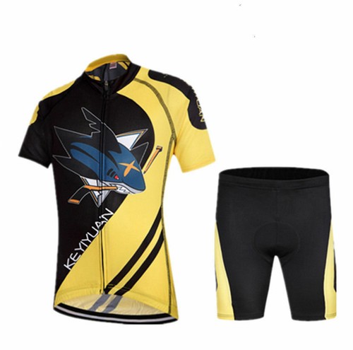 Kids Cycling Clothes Set Short Sleeve Cycle Jersey and Padded Shorts Kit S-XXXL - Picture 16 of 16
