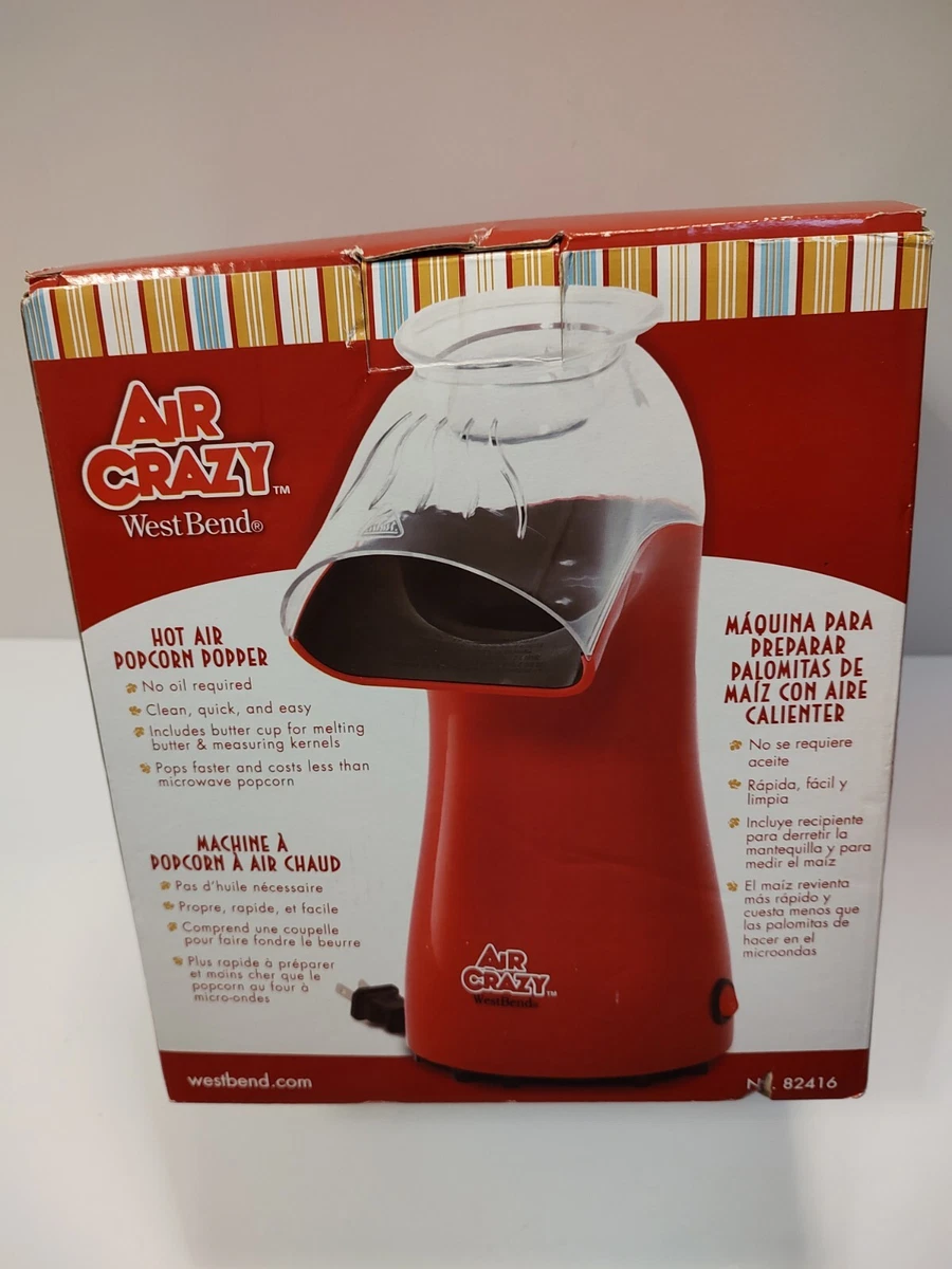 West Bend Air Crazy 4 qt. Hot Air Popcorn Machine Red