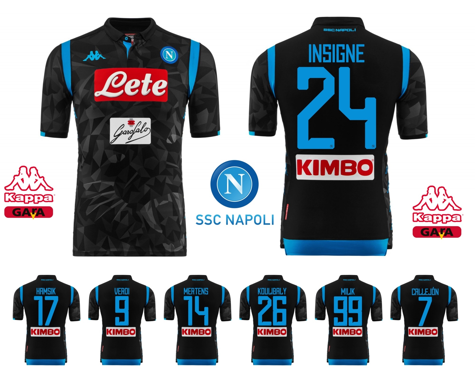 2a Maglia GARA Ufficiale NAPOLI 201819 Originale Kappa INSIGNE MERTENS MILIK 2a Maglia GARA Ufficiale NAPOLI 201819 Originale Kappa INSIGNE MERTENS MILIK