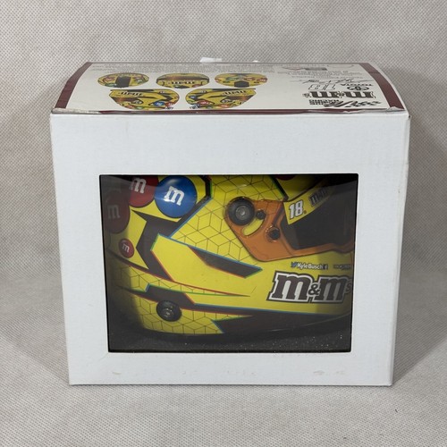 Kyle Busch Autographed 2018 M&M's Special Edition Replica Mini Helmet Signed - Picture 6 of 22