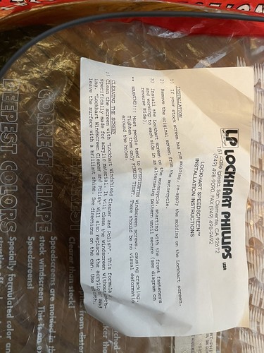 YSR NOS Lockhart-Phillips USA Smoke Windscreen Yamaha YSR50 YSR80 - Picture 5 of 5