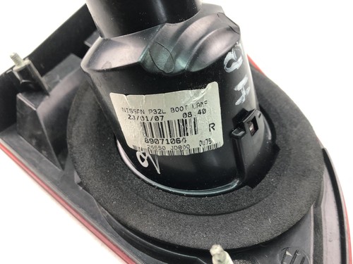 DK6206 NISSAN QASHQAI 2007 Tailgate Taillight 26550JD800 - Picture 3 of 4