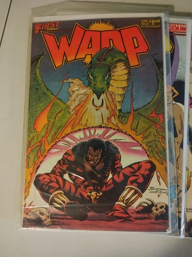Warp lot of 9 First Comic Books Frank Brunner Art (C8) - Picture 3 of 9