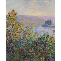 Claude Monet Blumenbeete In Vetheuil Kunstplakat Ungerahmter ExtragroßEr Druck