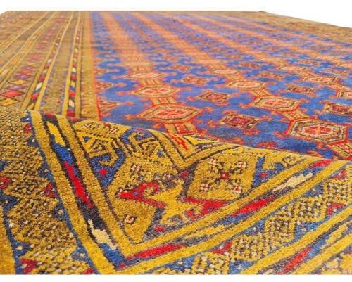 Amazing Hand Knotted Vintage Afghan Dowlatabad Moori Wool Area Rug 10 x 7 Ft - 第 10/11 張圖片
