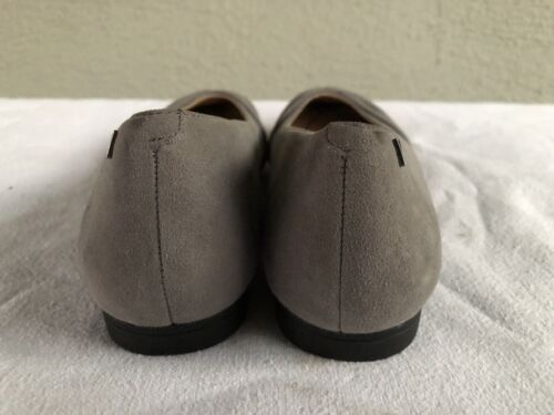 NEW VIONIC Gramercy Womens US 7 Charcoal Suede Pointed Toe Ballet Flats Shoe N19 - Picture 4 of 9