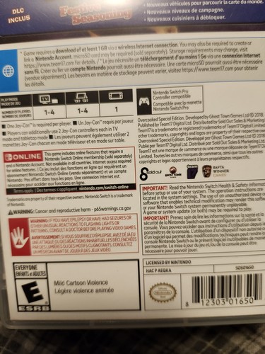No Games- Overcooked: Special Edition (Nintendo Switch, 2018) Case Only - Picture 2 of 4