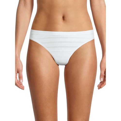 Hanes Ultimate Thongs Panties Underwear 4-Pack Comfort Flex Rib Wicks ~ 6/M  $27 - Picture 2 of 3